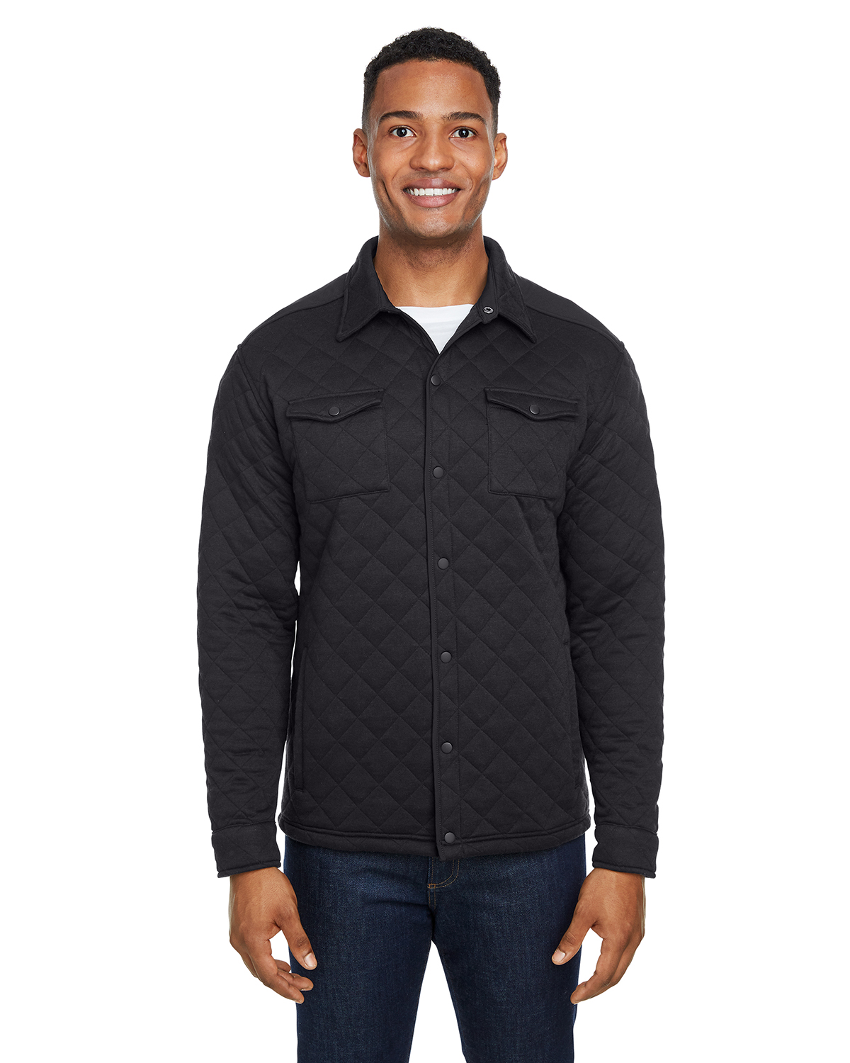 Quilted Jersey Shirt Jacket. JA8889 