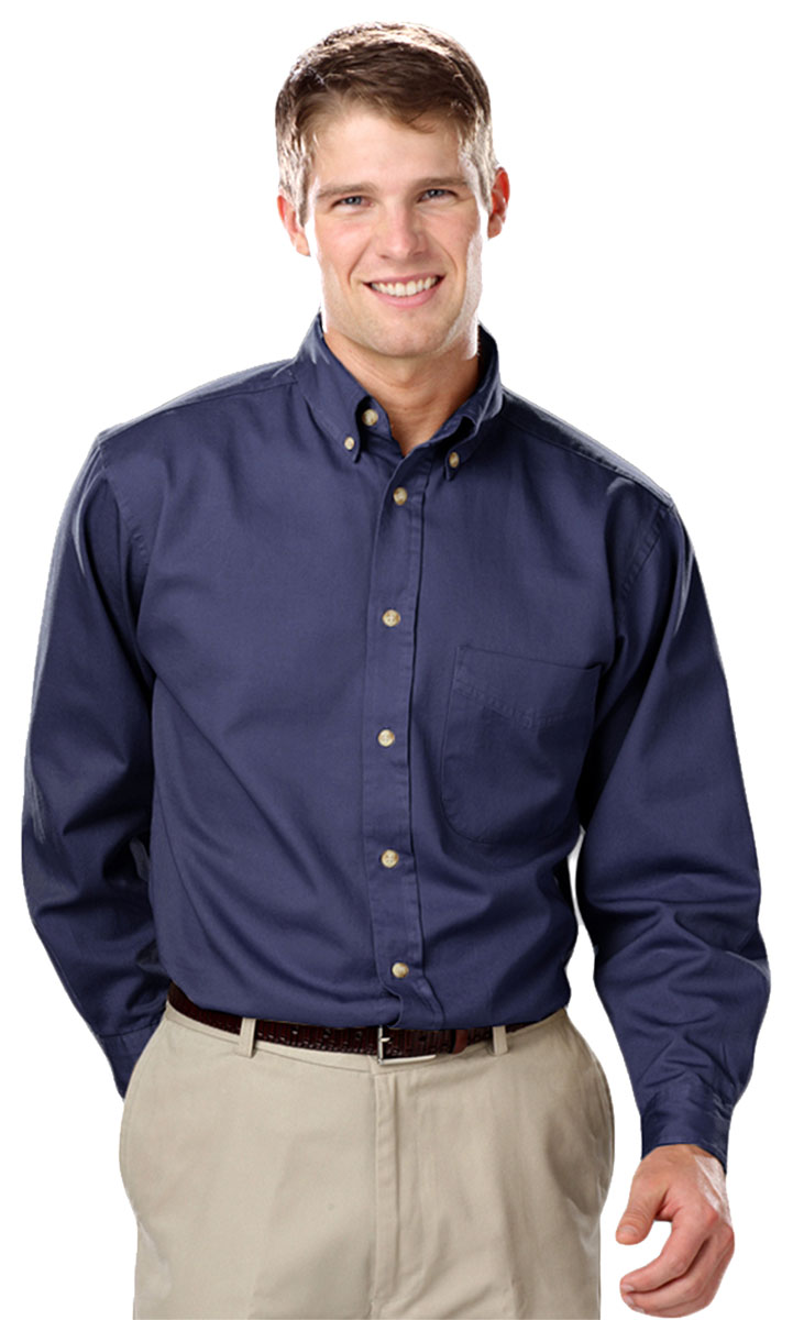 Cotton Button Down Collar Shirt. BG8213 